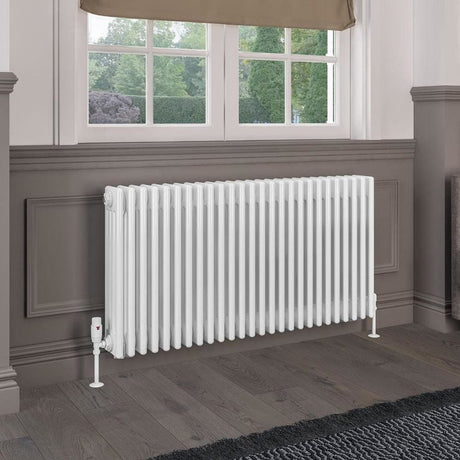 Eastbrook Rivassa Traditional 4 Column Radiator in Gloss White