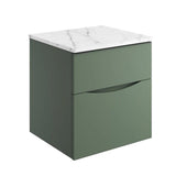 Crosswater Wall Mounted Vanity Unit Crosswater Glide II Wall Mounted Two Drawer Vanity Unit with Worktop