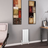 Eastbrook Charlton Vertical Aluminium Designer Radiator in Matt White