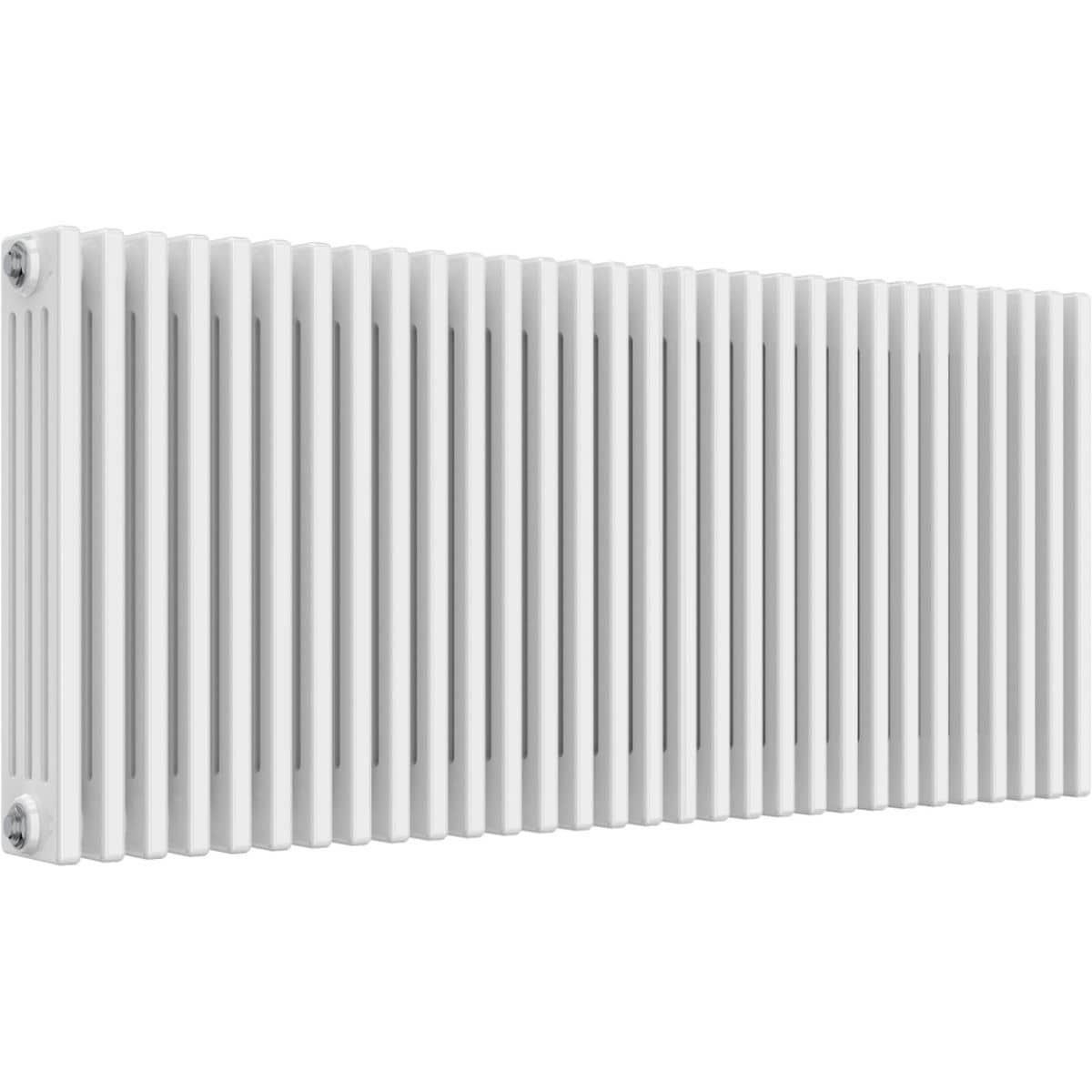 Aquarius Bathrooms Column Radiator Aquarius Foundry Horizontal 4 Column Radiator in White