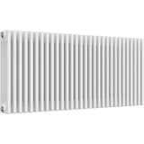Aquarius Bathrooms Column Radiator Aquarius Foundry Horizontal 4 Column Radiator in White