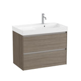 Roca Ona 800mm Wall Mounted Two Drawer Vanity Unit with Basin