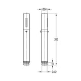 Flova Shower Handset Flova 2 Function Pencil Shower Handset