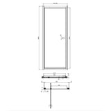 Crosswater Pivot Shower Door Crosswater Clear 6 Pivot Shower Door