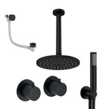 UK Bathroom Store Concealed Shower Set Crosswater Module Shower Set 6 - 3 Outlet with Overhead Shower, Handset and Overflow Bath Filler