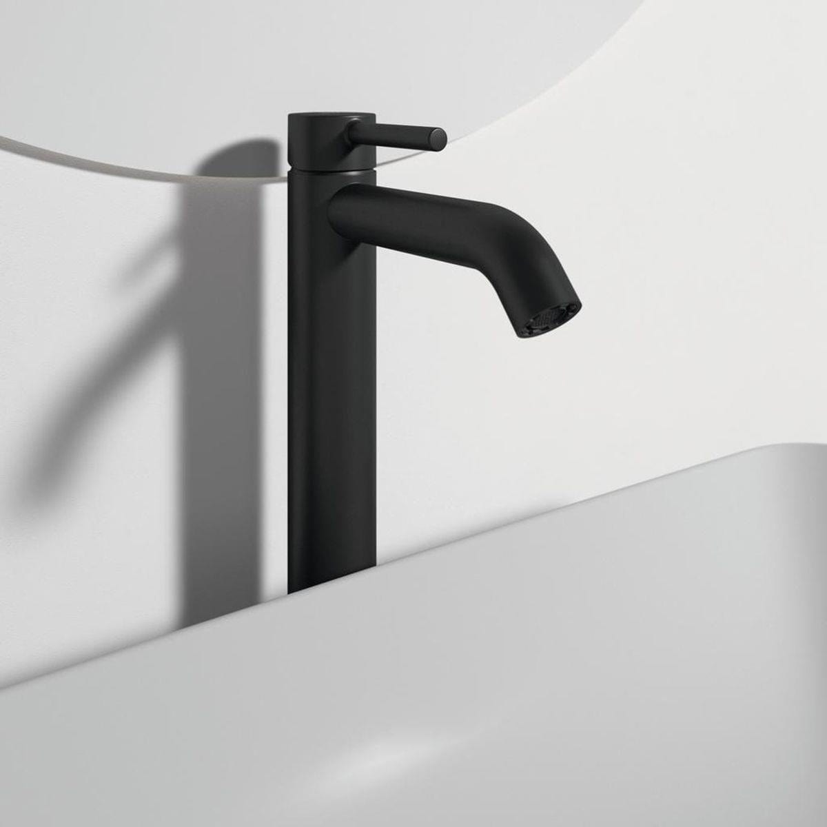 Ideal Standard Tall Basin Tap Ideal Standard Ceraline Single Lever Tall Basin Mixer Tap in Silk Black