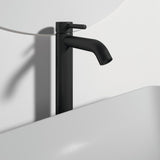 Ideal Standard Tall Basin Tap Ideal Standard Ceraline Single Lever Tall Basin Mixer Tap in Silk Black