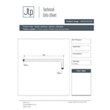 JTP Fixed Shower Arm JTP Grosvenor Wall Mounted 400mm Shower Arm