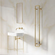 Aquarius Designer Radiator Brushed Brass Aquarius DigiTherm Pelmo Dry Electric Radiator with LCD Display