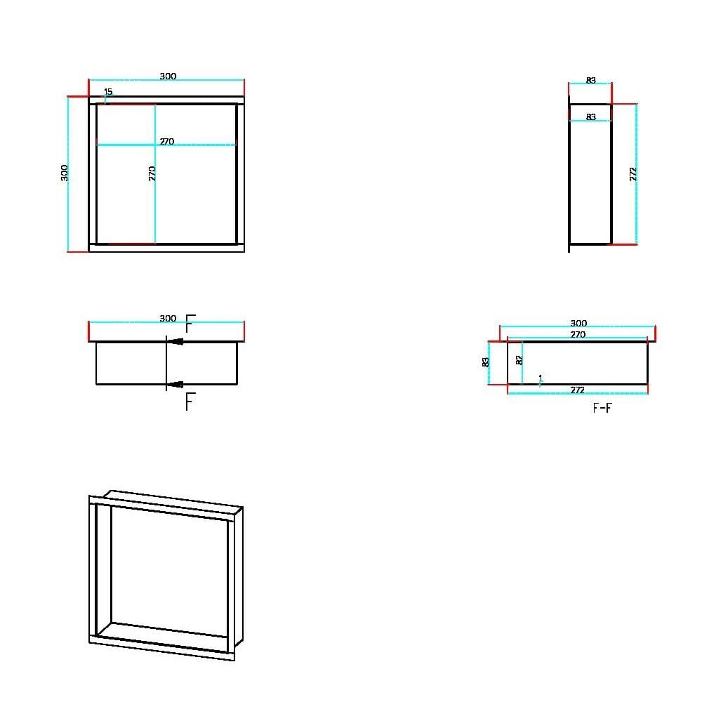 Aquarius Bathrooms Shelf Aquarius Shower Niche