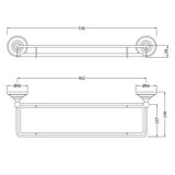 Aquarius Bathrooms Shelf Aquarius Blenheim Traditional Gallery Shelf in Chrome