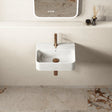 Crosswater Wall Hung Basin Crosswater Navona 450mm Countertop or Wall Mounted Basin with 1 Tap Hole