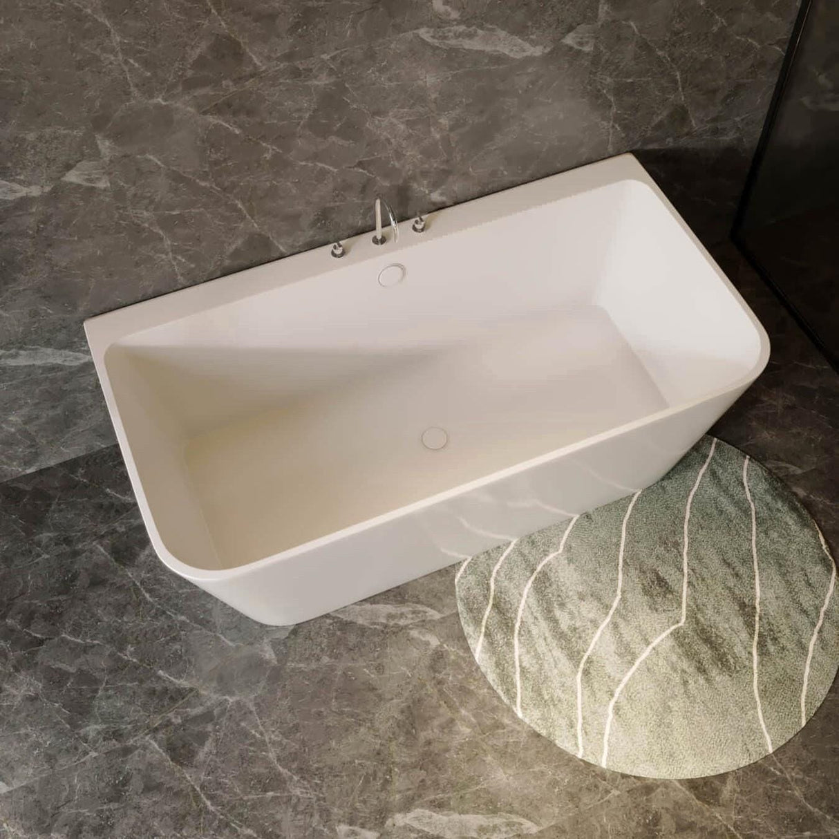 Crosswater Back To Wall Freestanding Bath Crosswater Artist Freestanding Double Ended Back to Wall Bath