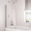 Eastbrook Bath Screen Chrome Eastbrook Radius Bath Screen