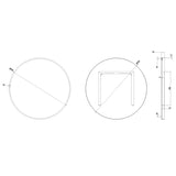 Crosswater Standard Mirror Crosswater Infinity Round Framed Mirror