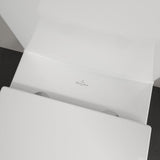 Villeroy and Boch Close Coupled Toilet Villeroy & Boch Subway 3.0 Close Coupled Toilet with Twist Flush and Soft Close Seat in White Alpin