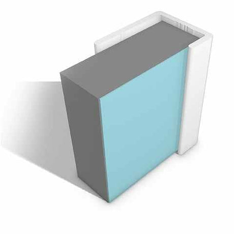 Multipanel Wall Panel 2750mm / White Multipanel Wall Profile - L-Shaped End Cap - Type C - 2450mm/2750mm