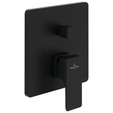 Villeroy & Boch Concealed Shower Valve Matt Black Villeroy & Boch Subway 3.0 2-Outlet Single Lever Trim Set Mixer