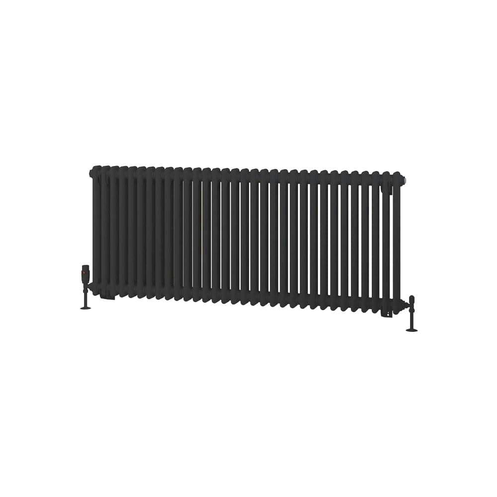 Eastbrook Rivassa Traditional 2 Column Radiator in Matt Black