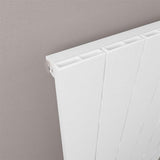 Eastbrook Panel Radiator Eastbrook Rosano Straight Horizontal Aluminium Radiator  in Matt White