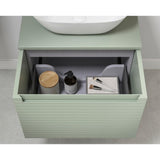 Aquarius Bathrooms Wall Mounted Vanity Unit Aquarius Contour 615mm Wall Mounted One Drawer Vanity Unit with Basin