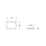 Imex Toilet Seat Imex Ravine Soft Close Quick Release Duraplus Seat in White