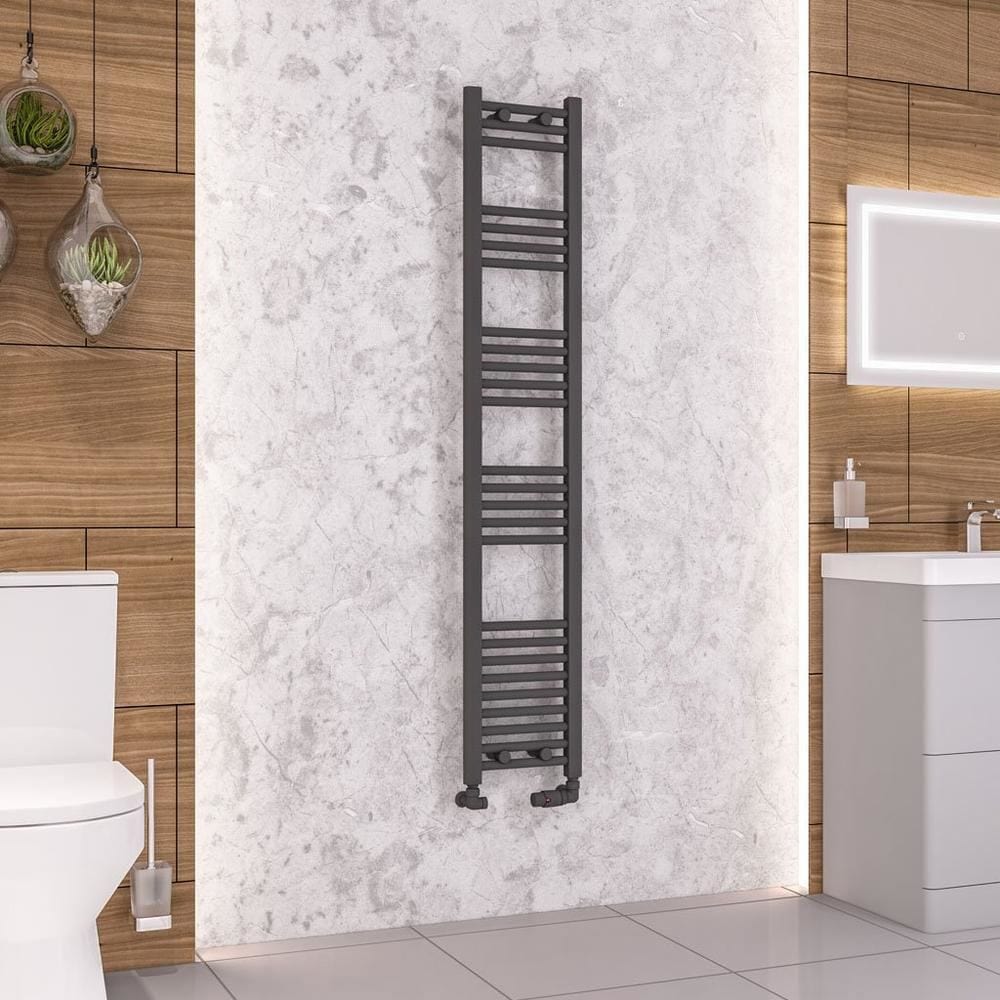Eastbrook Wendover Straight Heated Towel Rail in Anthracite