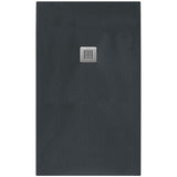 Tissino Rectangle Shower Tray 1000 x 750mm Tissino Giorgio2 Rectangle Shower Tray in Graphite Slate