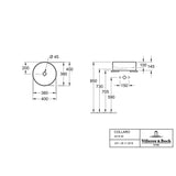 Villeroy & Boch Countertop Basin Villeroy & Boch Collaro 400mm Round Countertop Basin in White Alpin