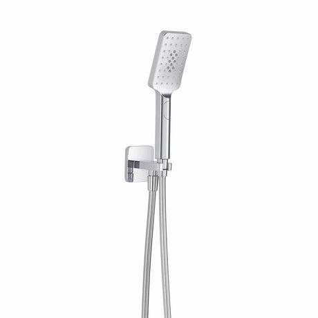 JTP Shower Handset Chrome JTP HIX Wall Mounted Water Outlet with Holder, Shower Handset and Hose
