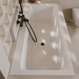 Roca Double Ended Bath Roca Ona Rectangular Drop In Stonex® Bath