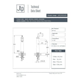 JTP Tall Basin Tap JTP Grosvenor Single Lever Tall Basin Mixer Tap with Clicker Waste
