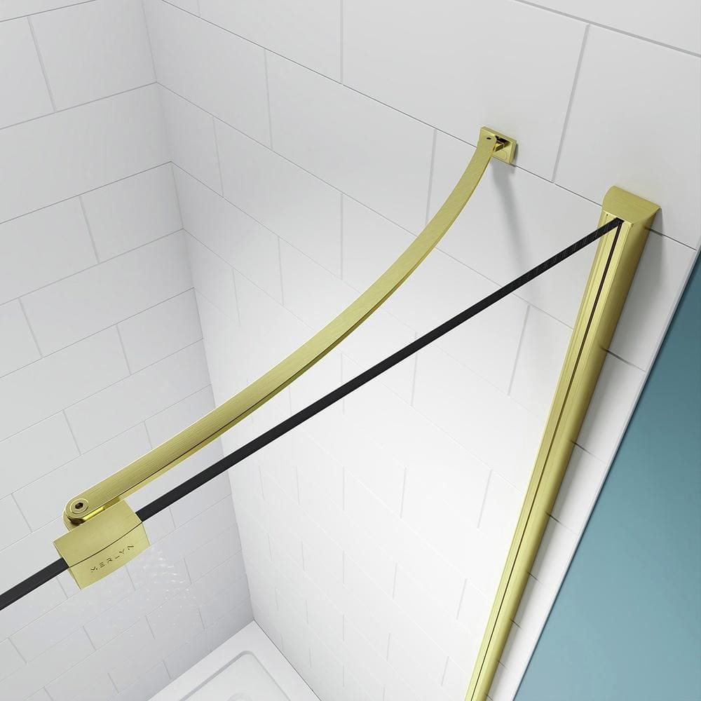 Merlyn Ionic Essence Frameless Hinged Shower Door and Inline Panel
