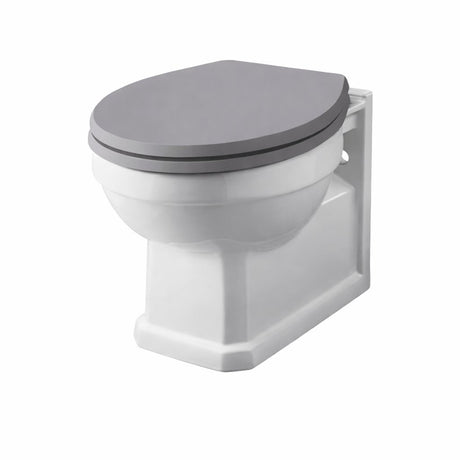 Aquarius Bathrooms Wall Hung Toilet Grey Wooden Aquarius Harewood Traditional Wall Hung Toilet with Soft Close Seat