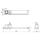 Crosswater Shelf Crosswater Rotar Shelf, Soap Dispenser and Tumbler Holder