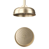Crosswater Fixed Shower Head Brushed Brass Crosswater Belgravia Easy Clean ShowerHead - 200mm