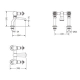 Crosswater Freestanding Bath Filler Crosswater Belgravia Floor Standing Bath Filler