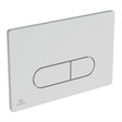 Ideal Standard Flush Plate Brushed Chrome Ideal Standard Oleas M2 Mechanical Dual Flush Plate