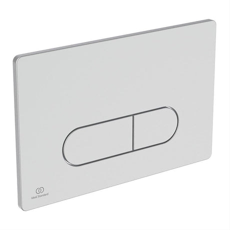 Ideal Standard Flush Plate Brushed Chrome Ideal Standard Oleas M2 Mechanical Dual Flush Plate