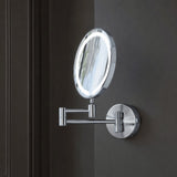 JTP Cosmetic and Shaving Mirror Chrome JTP Zoom Illuminated Magnifying Cosmetic and Shaving Mirror