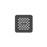 ROCA Wetroom Accessory Onyx ROCA Terran-N Alternative Shower Tray Waste Cover with Brick Pattern