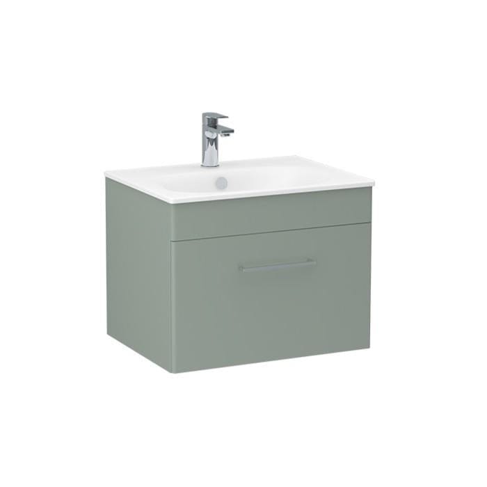 Imex Wall Mounted Vanity Unit Imex Croma Wall Mounted Single Drawer 600mm Vanity Unit with 1 Tap Hole Basin