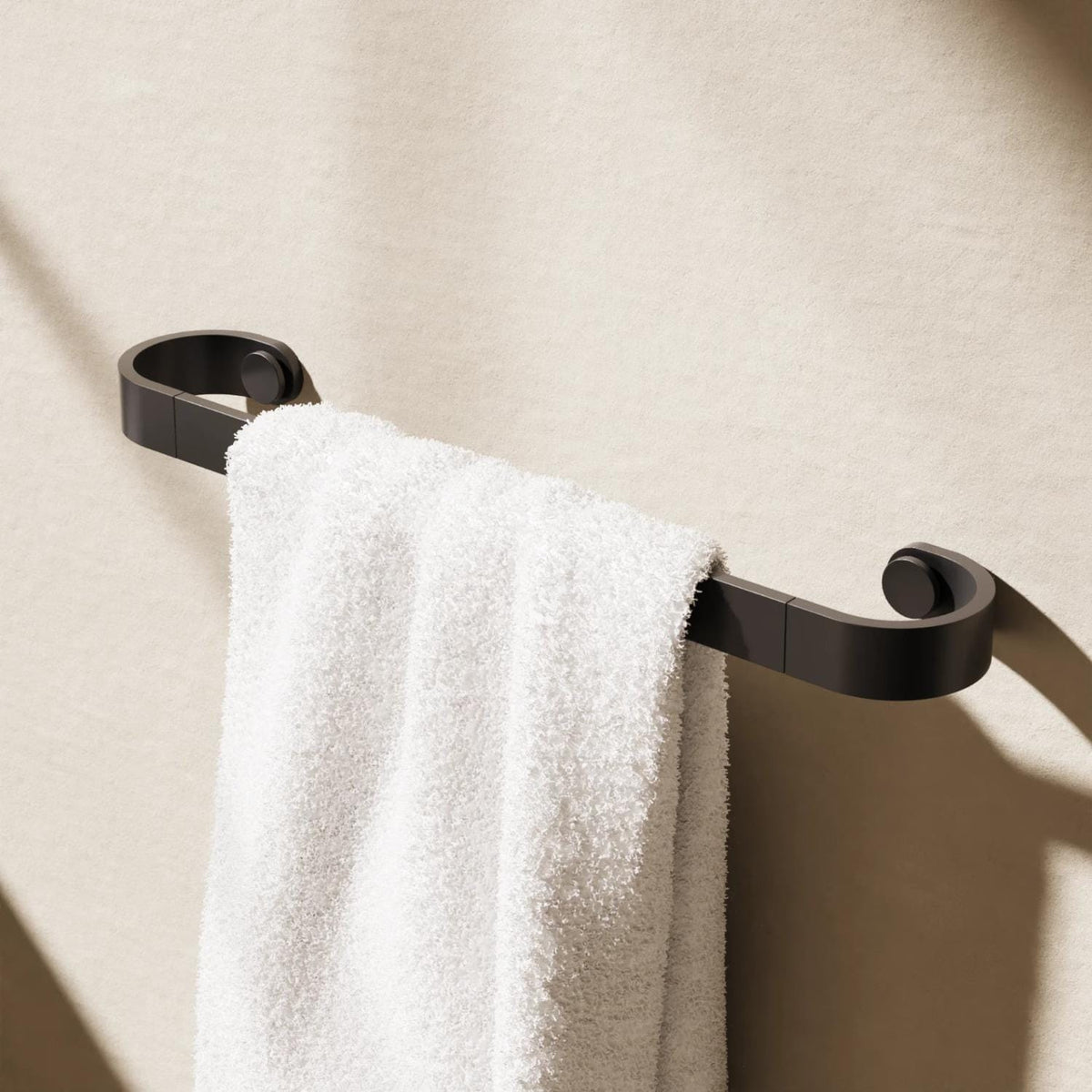 Crosswater Towel Rails and Rings Matt Black / 450mm Crosswater Velo Towel Rail