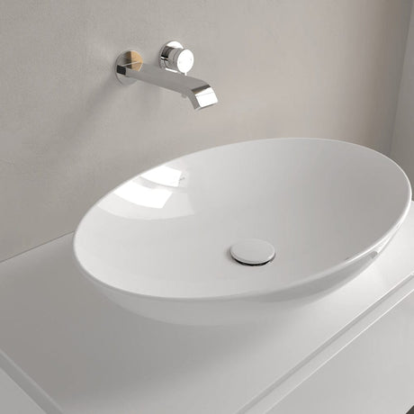 Villeroy & Boch Countertop Basin 620 x 420mm Villeroy & Boch Loop & Friends Oval Countertop Basin in White Alpin
