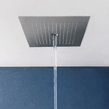Crosswater Fixed Shower Heads Crosswater MPRO Stream Square Recessed Shower Head
