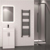 Eastbrook Wendover Straight Heated Towel Rail in Brushed Gunmetal