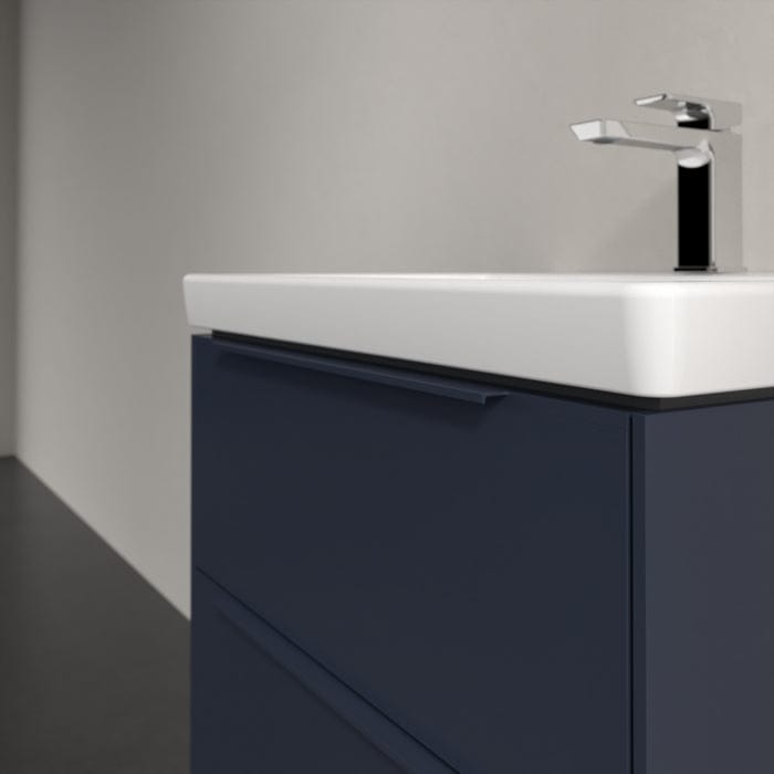 Villeroy & Boch Wall Mounted Vanity Unit Villeroy & Boch Subway 3.0 Wall Hung 600mm Two Drawer Vanity Unit with Basin