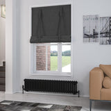 Eastbrook Column Radiator 300 x 1373 / Central Heating Eastbrook Rivassa Traditional 2 Column Radiator in Matt Black