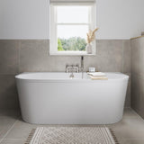 Britton Back To Wall Freestanding Bath Britton Saturn Back to Wall Freestanding Bath - 1700 x 750mm in White