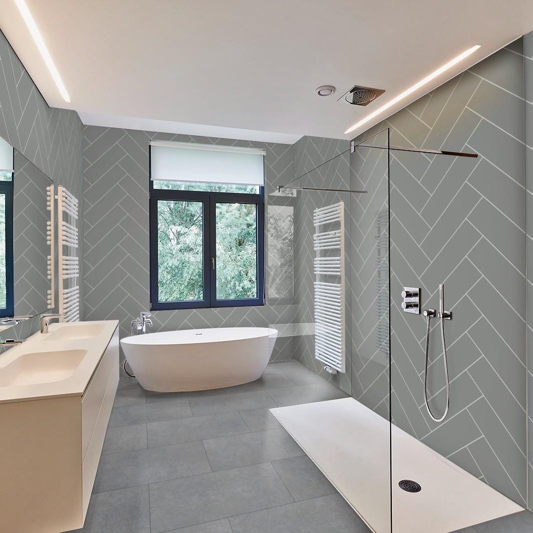 Multipanel Click Flooring Multipanel Click Drop 1.64M² Interlocking Vinyl Floor Tiles with Grout Edge - Vicenza